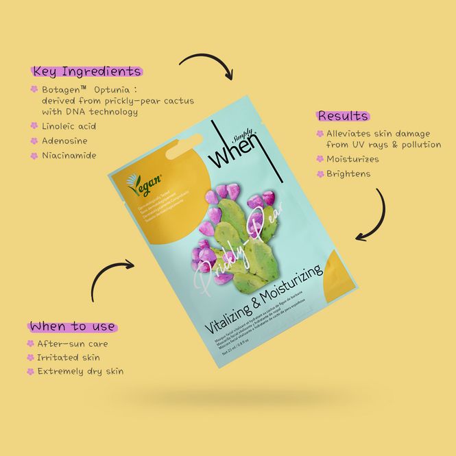 Hovedbilde Simply When® Vegan Prickly-Pear Vitalizing & Moisturizing Sheet 